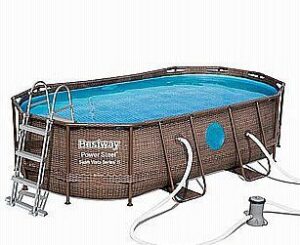בריכת ראטן אובלית BESTWAY 427X250X100