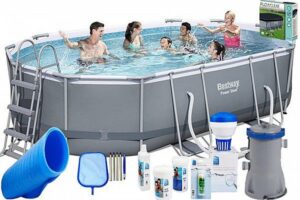 חבילת basic בריכה לגינה אובלית אולטרה bestway דגם 56448b