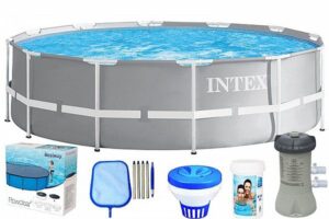חבילת basic בריכה לגינה מלבנית intex דגם 26716b