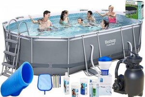 חבילת הכל כלול בריכה אובלית אולטרה bestway דגם 56448p